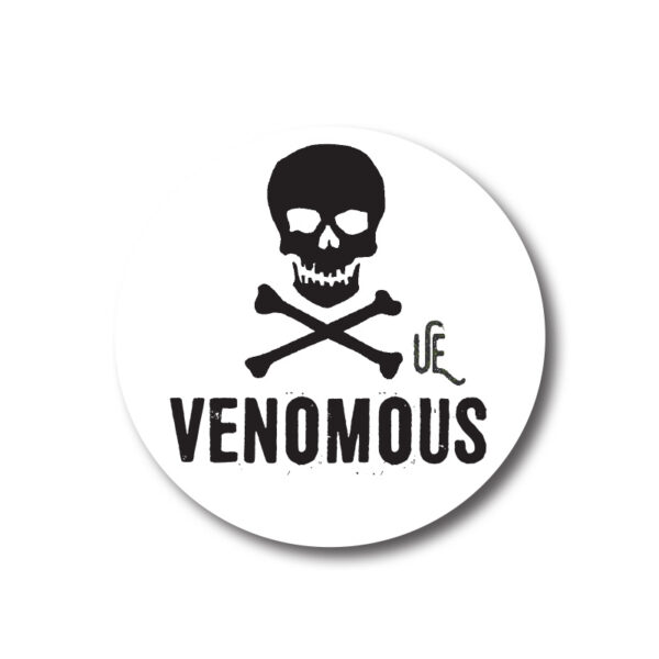 Venomous Snake Cage Stickers – Small Round (10 pack)